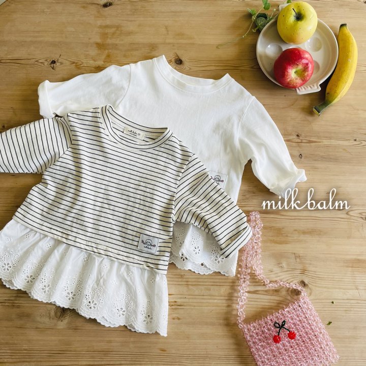 Milk Balm - Korean Baby Fashion - #babyboutique - Milk Layered Tee