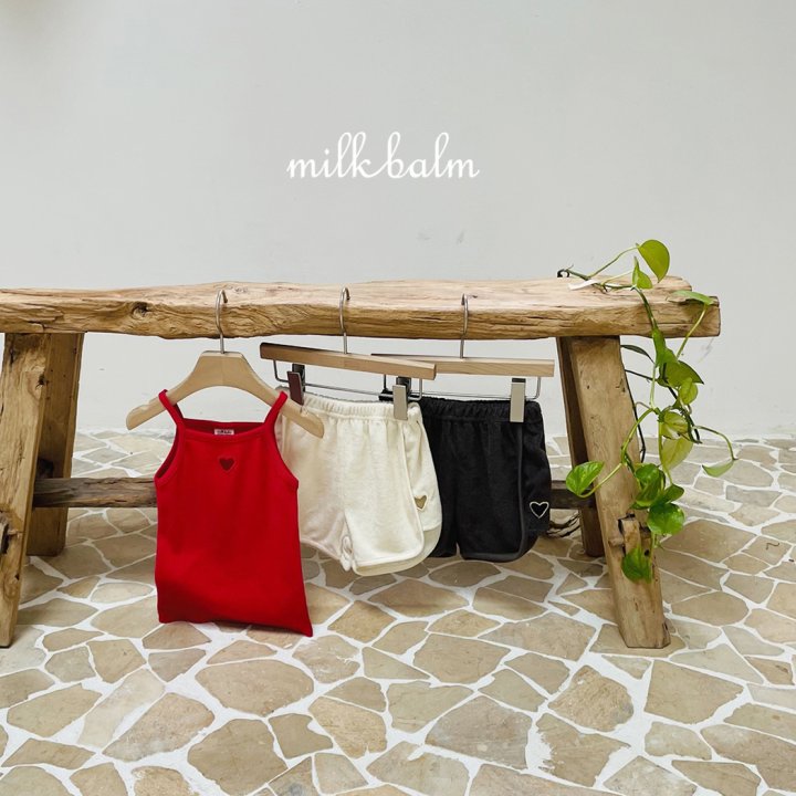 Milk Balm - Korean Baby Fashion - #babyboutique - Heart String Sleeveless - 5