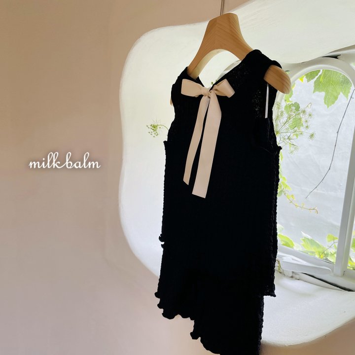 Milk Balm - Korean Baby Fashion - #babyboutiqueclothing - Bring Sleeveless Set-up