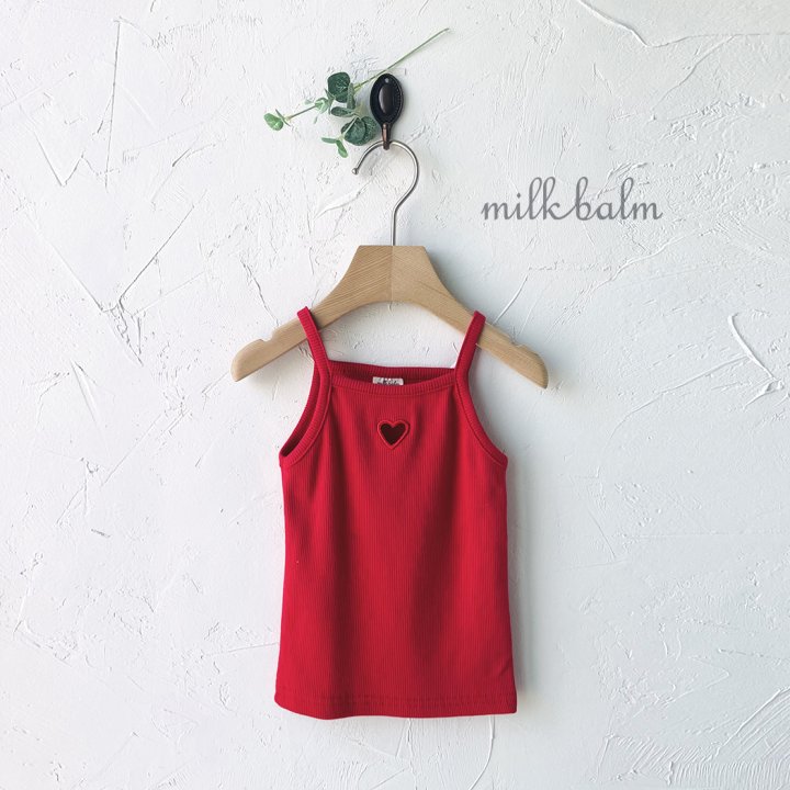 Milk Balm - Korean Baby Fashion - #babyfashion - Heart String Sleeveless - 8
