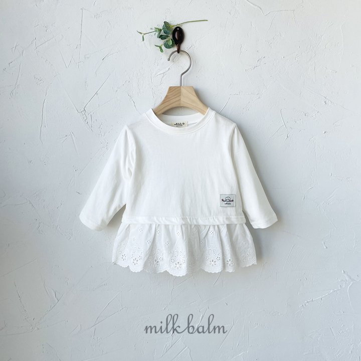 Milk Balm - Korean Baby Fashion - #babyfever - Milk Layered Tee - 5