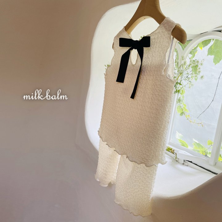 Milk Balm - Korean Baby Fashion - #babyfashion - Bring Sleeveless Set-up - 4