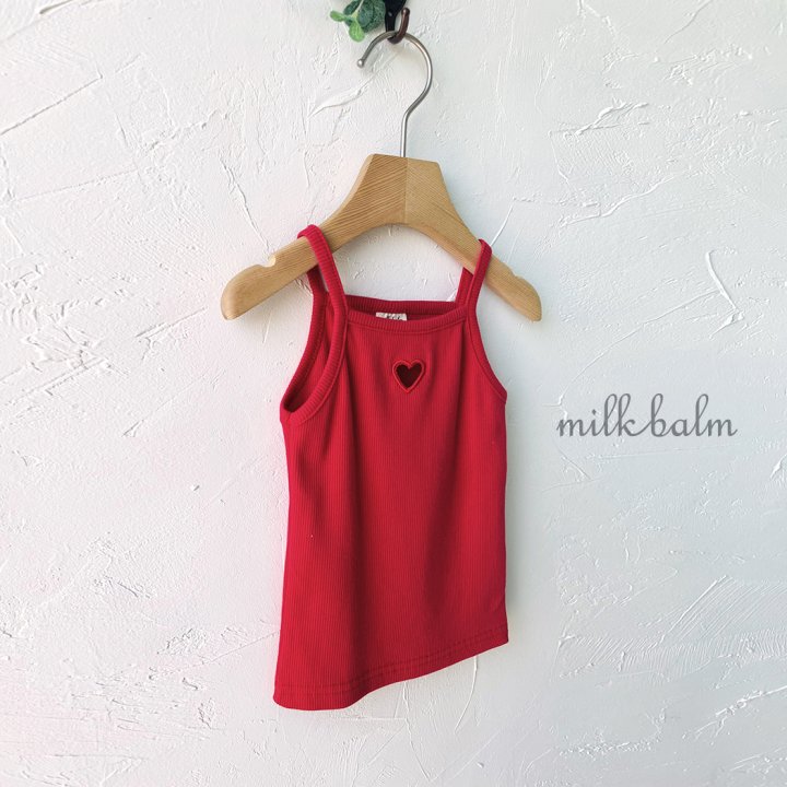 Milk Balm - Korean Baby Fashion - #babyfever - Heart String Sleeveless - 9