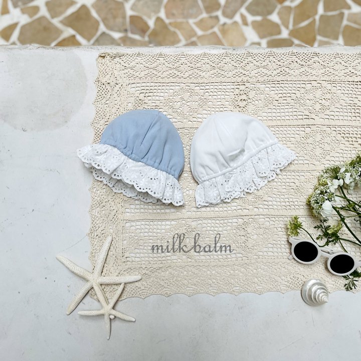 Milk Balm - Korean Baby Fashion - #babyfever - Daisy Swim Cap - 2