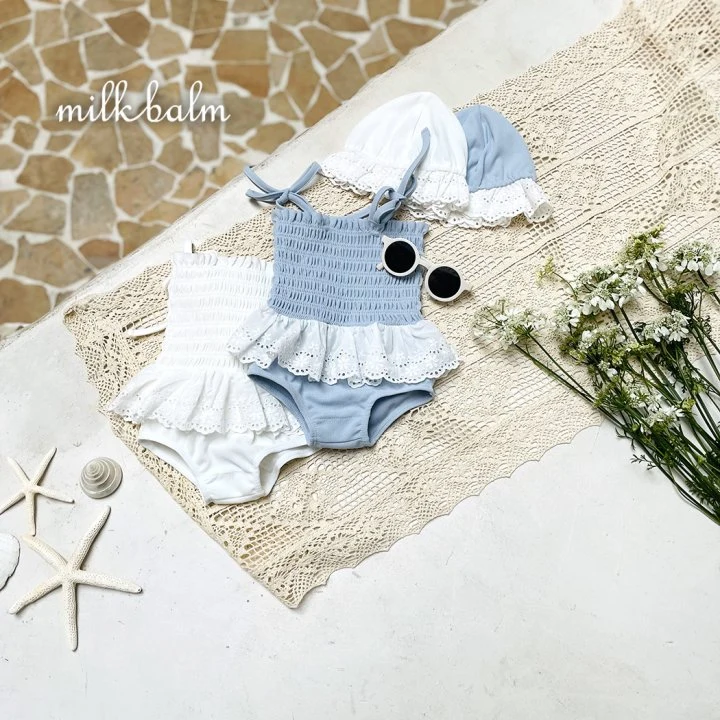 Milk Balm - Korean Baby Fashion - #babyfever - Daisy Swimsuit (Hat Not Included)