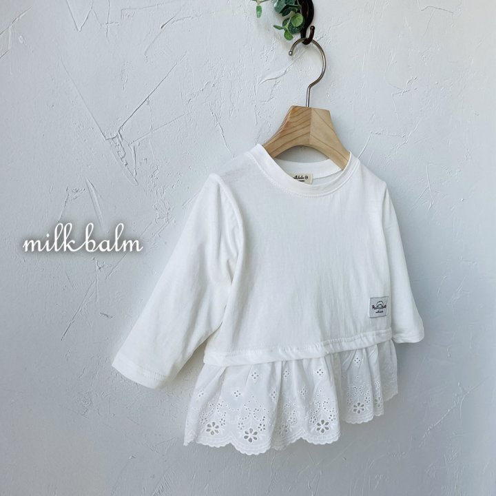Milk Balm - Korean Baby Fashion - #babygirlfashion - Milk Layered Tee - 6