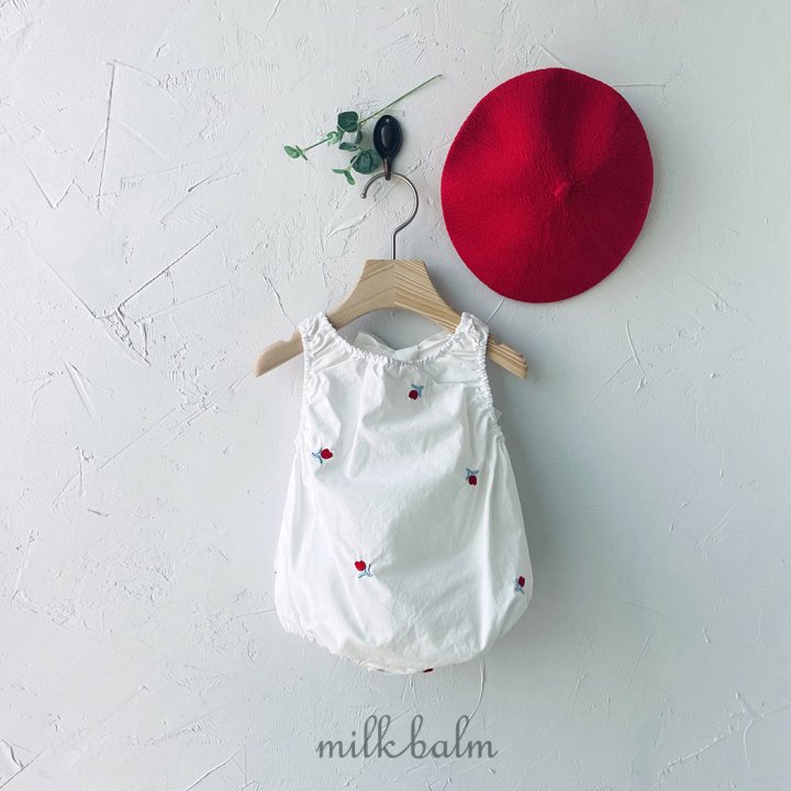 Milk Balm - Korean Baby Fashion - #babygirlfashion - Tulip Embroidery Suit - 6