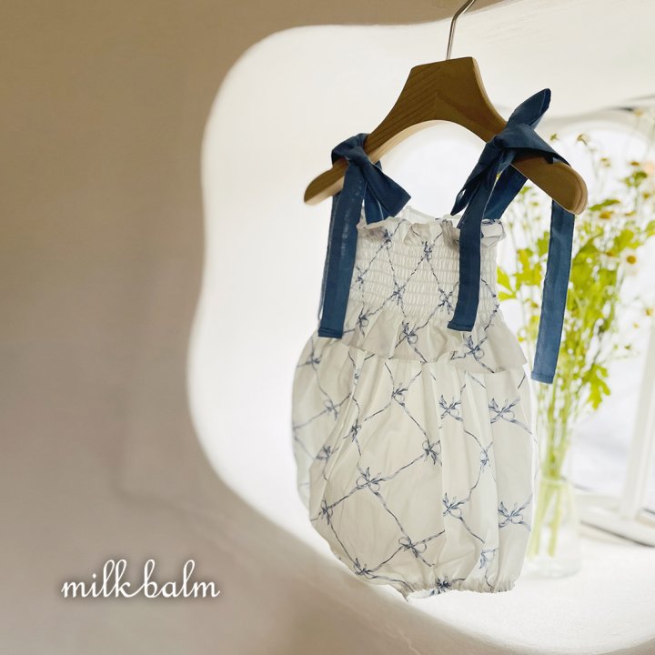 Milk Balm - Korean Baby Fashion - #babygirlfashion - Glen Shirred Suit - 4