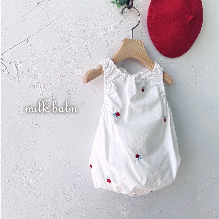 Milk Balm - Korean Baby Fashion - #babylifestyle - Tulip Embroidery Suit - 7