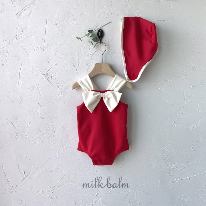 Milk Balm - Korean Baby Fashion - #babylifestyle - Ribbon Swim Cap - 6