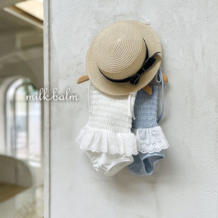 Milk Balm - Korean Baby Fashion - #babylifestyle - Daisy Swimsuit (Hat Not Included) - 3