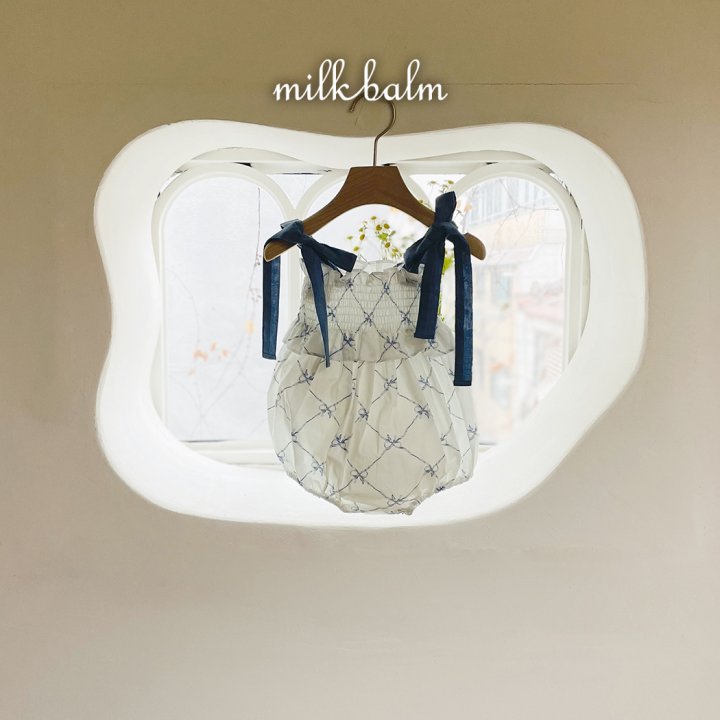 Milk Balm - Korean Baby Fashion - #babyoninstagram - Glen Shirred Suit - 5