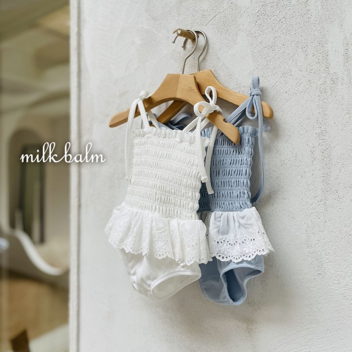 Milk Balm - Korean Baby Fashion - #babylifestyle - Daisy Swimsuit (Hat Not Included) - 4