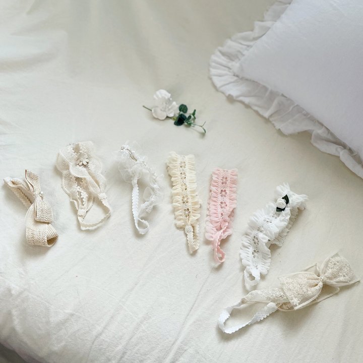 Milk Balm - Korean Baby Fashion - #babyootd - Sylvia Hairband - 5