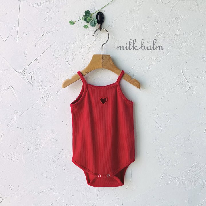 Milk Balm - Korean Baby Fashion - #babyootd - Heart Embroidered Suit - 12