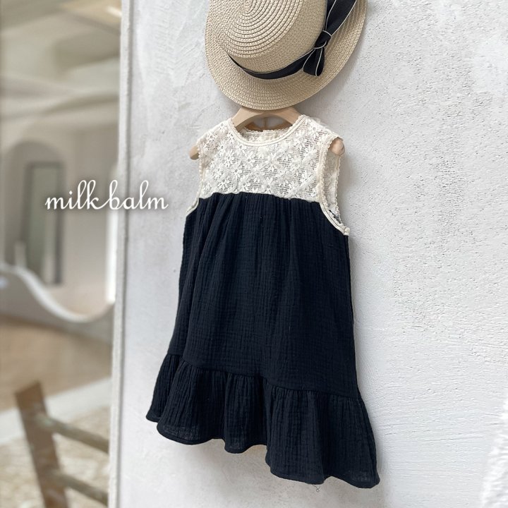 Milk Balm - Korean Baby Fashion - #babyootd - Swan One-piece