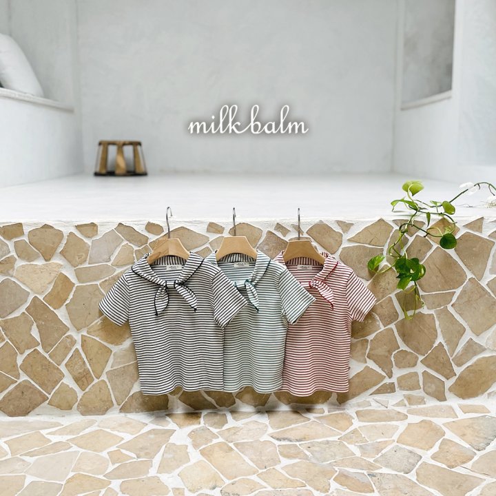Milk Balm - Korean Baby Fashion - #babyoutfit - Milk Sailor Tee - 6
