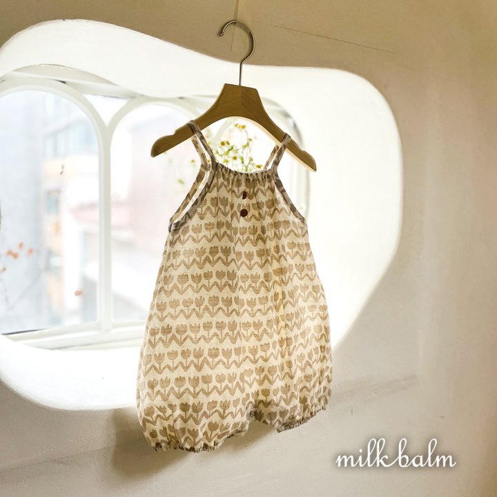 Milk Balm - Korean Baby Fashion - #babyoutfit - Tulip Overalls Suit - 3