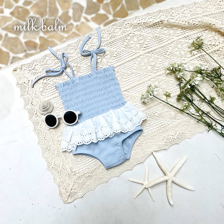 Milk Balm - Korean Baby Fashion - #babyoutfit - Daisy Swimsuit (Hat Not Included) - 6