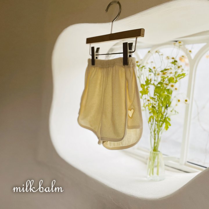 Milk Balm - Korean Baby Fashion - #babywear - Heart Terry Pants - 6