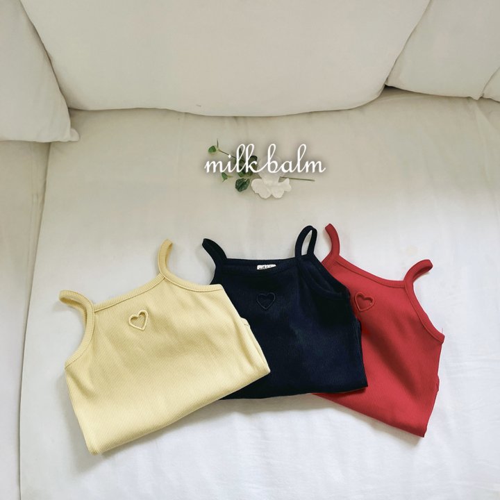 Milk Balm - Korean Baby Fashion - #babywear - Heart String Sleeveless