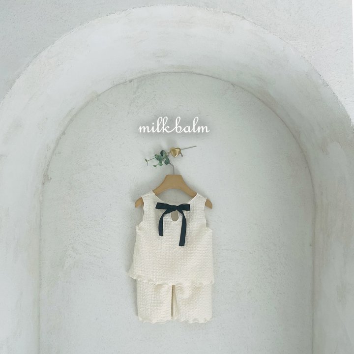 Milk Balm - Korean Baby Fashion - #onlinebabyboutique - Bring Sleeveless Set-up - 12