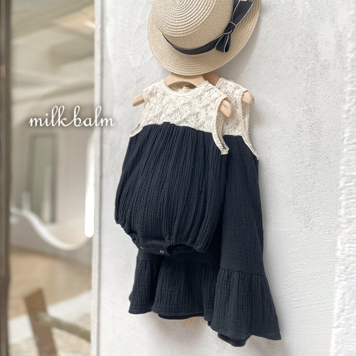 Milk Balm - Korean Baby Fashion - #onlinebabyboutique - Swan One-piece - 5