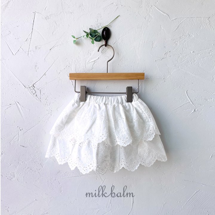 Milk Balm - Korean Baby Fashion - #onlinebabyshop - Lace Cancan Skirt