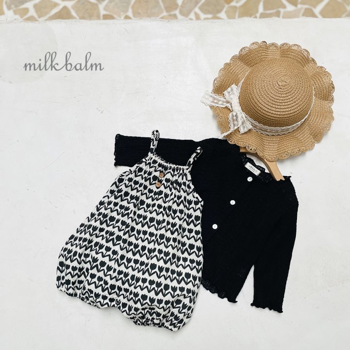 Milk Balm - Korean Baby Fashion - #onlinebabyshop - Tulip Overalls Suit - 6