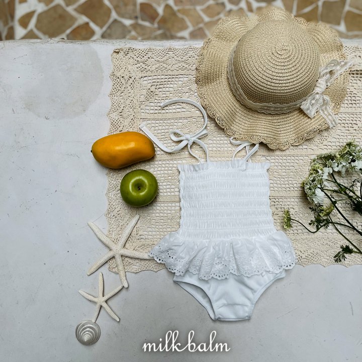 Milk Balm - Korean Baby Fashion - #onlinebabyshop - Daisy Swimsuit (Hat Not Included) - 10