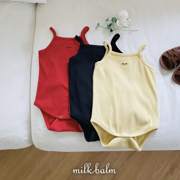 Milk Balm - Korean Baby Fashion - #smilingbaby - Heart Embroidered Suit - 3