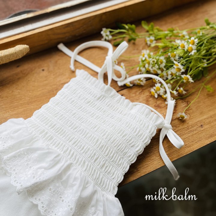Milk Balm - Korean Baby Fashion - #smilingbaby - Daisy Swimsuit (Hat Not Included) - 11