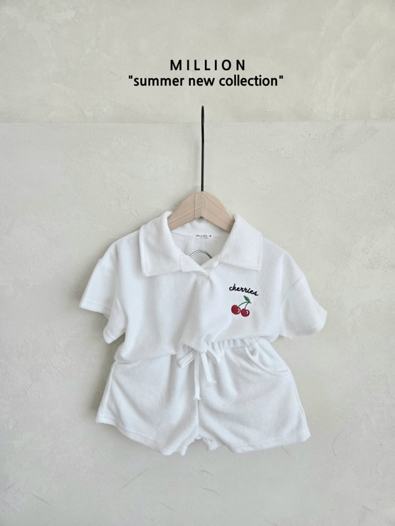 Million Dollar Baby - Korean Children Fashion - #Kfashion4kids - Terry Cherry Set - 12