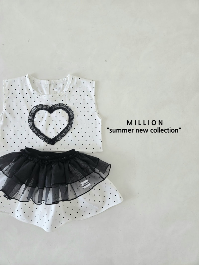 Million Dollar Baby - Korean Children Fashion - #Kfashion4kids - Heart Dot Sleeveless - 5