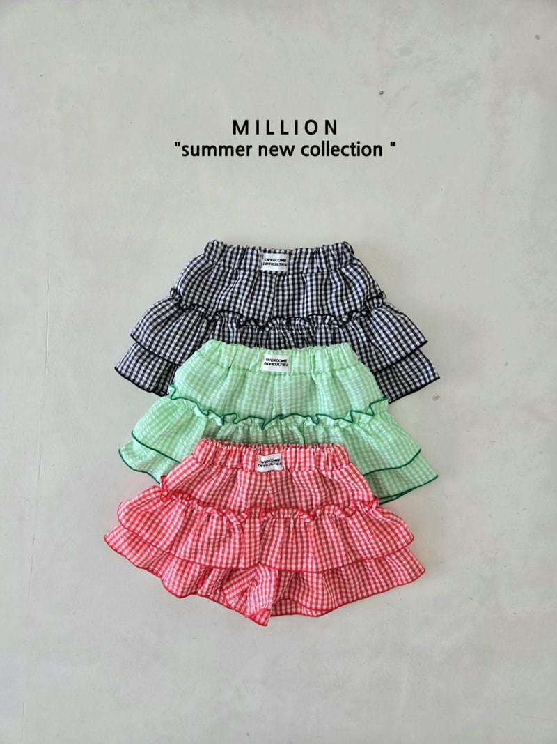 Million Dollar Baby - Korean Children Fashion - #Kfashion4kids - Check Cancan Pants