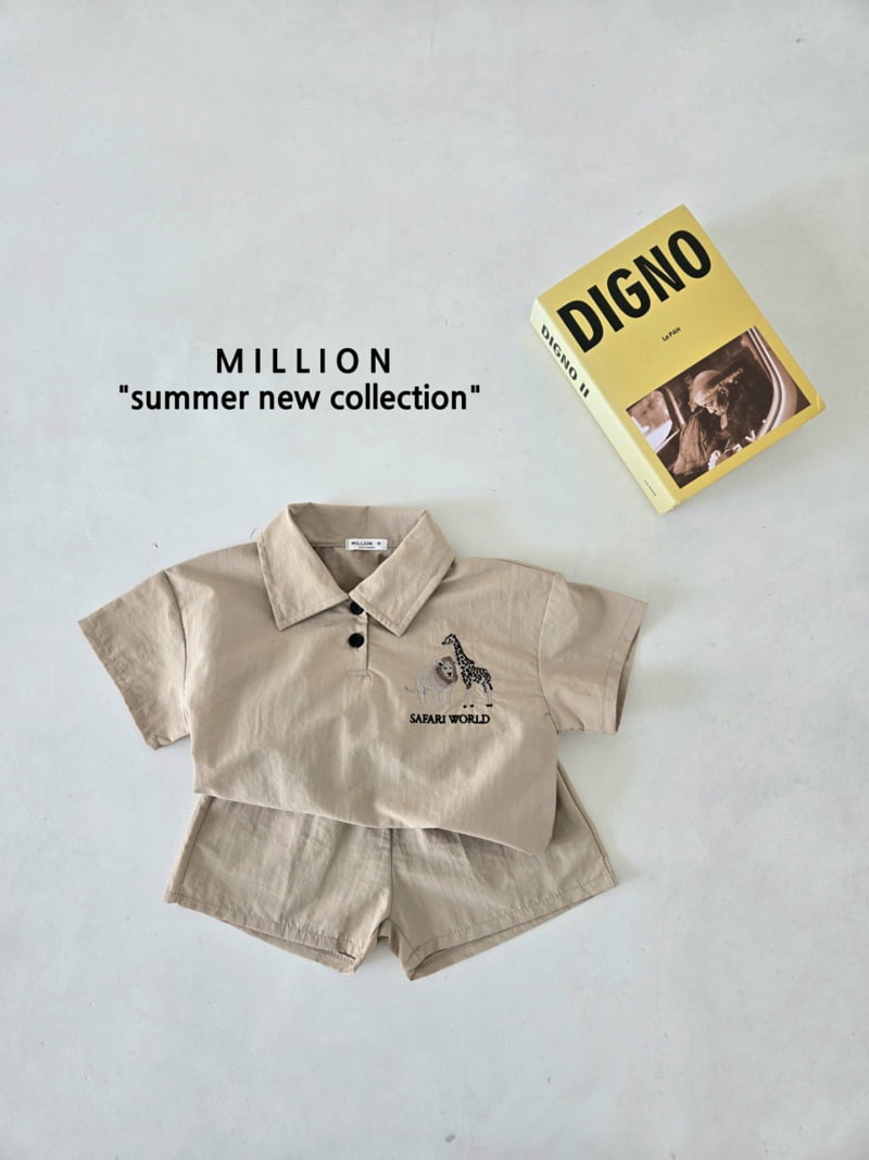 Million Dollar Baby - Korean Children Fashion - #childofig - Safari Pants Set