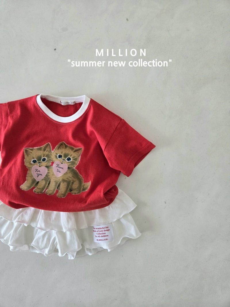 Million Dollar Baby - Korean Children Fashion - #childofig - Cat Tee - 10