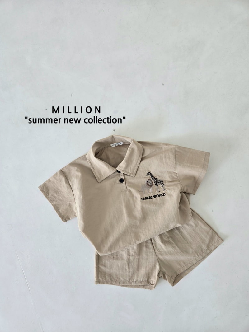 Million Dollar Baby - Korean Children Fashion - #childrensboutique - Safari Pants Set - 3