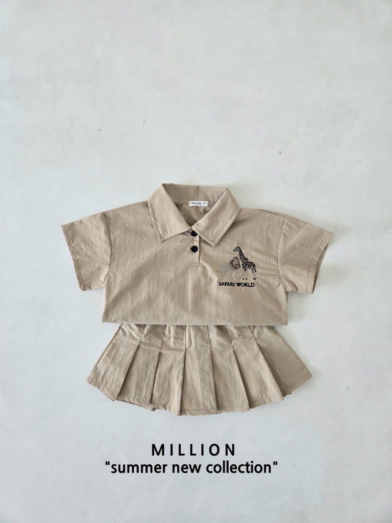 Million Dollar Baby - Korean Children Fashion - #childrensboutique - Safari Skirt Set - 9