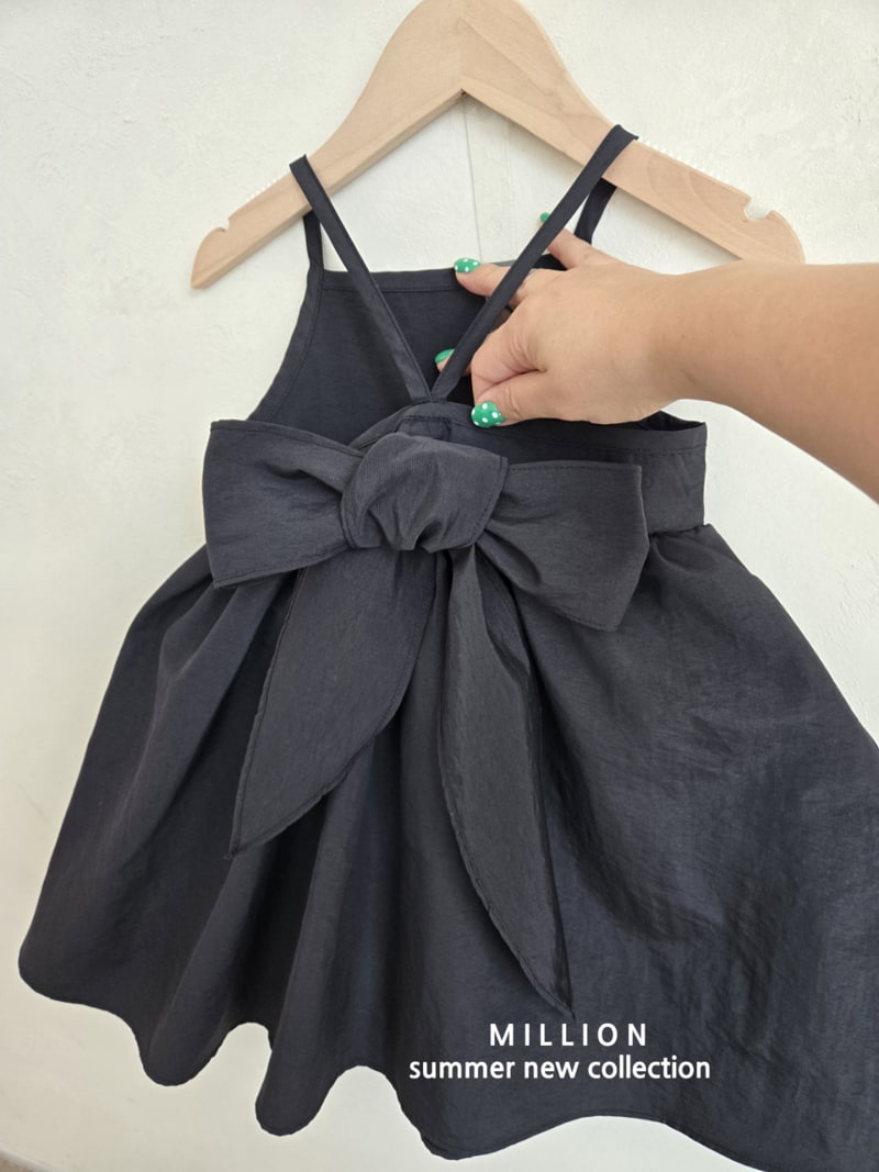 Million Dollar Baby - Korean Children Fashion - #childrensboutique - Big Ribbon One-piece - 7