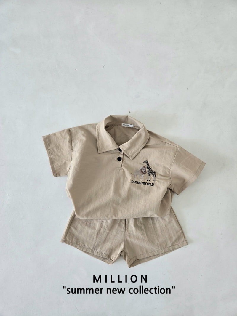 Million Dollar Baby - Korean Children Fashion - #childrensboutique - Safari Pants Set - 4
