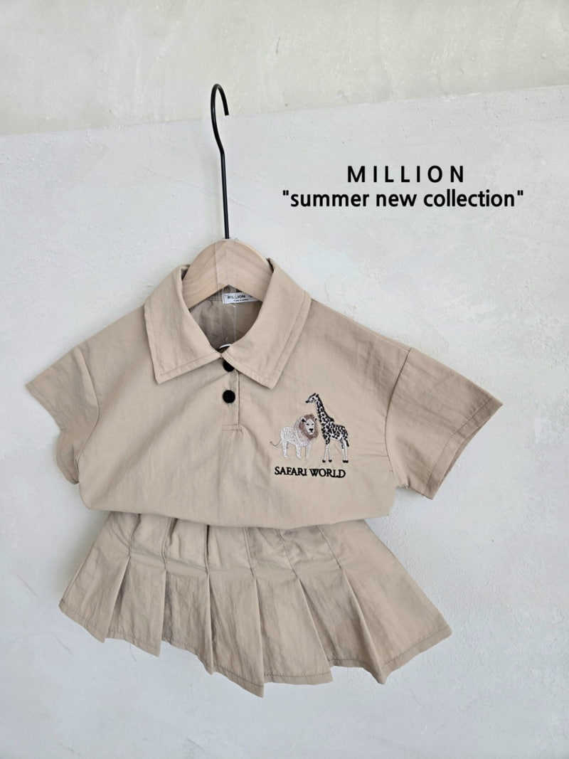 Million Dollar Baby - Korean Children Fashion - #designkidswear - Safari Skirt Set - 10