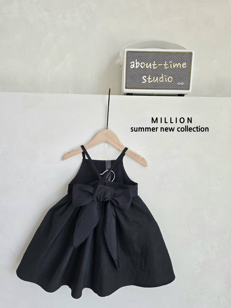 Million Dollar Baby - Korean Children Fashion - #designkidswear - Big Ribbon One-piece - 8