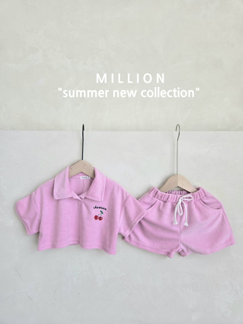 Million Dollar Baby - Korean Children Fashion - #discoveringself - Terry Cherry Set - 7