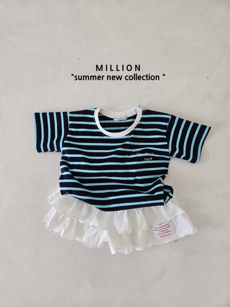 Million Dollar Baby - Korean Children Fashion - #discoveringself - Toto Stripe Tee - 3