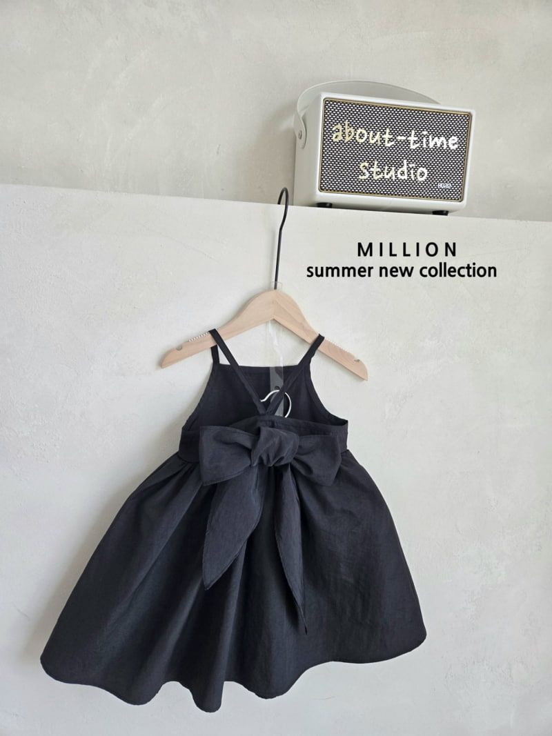 Million Dollar Baby - Korean Children Fashion - #discoveringself - Big Ribbon One-piece - 9