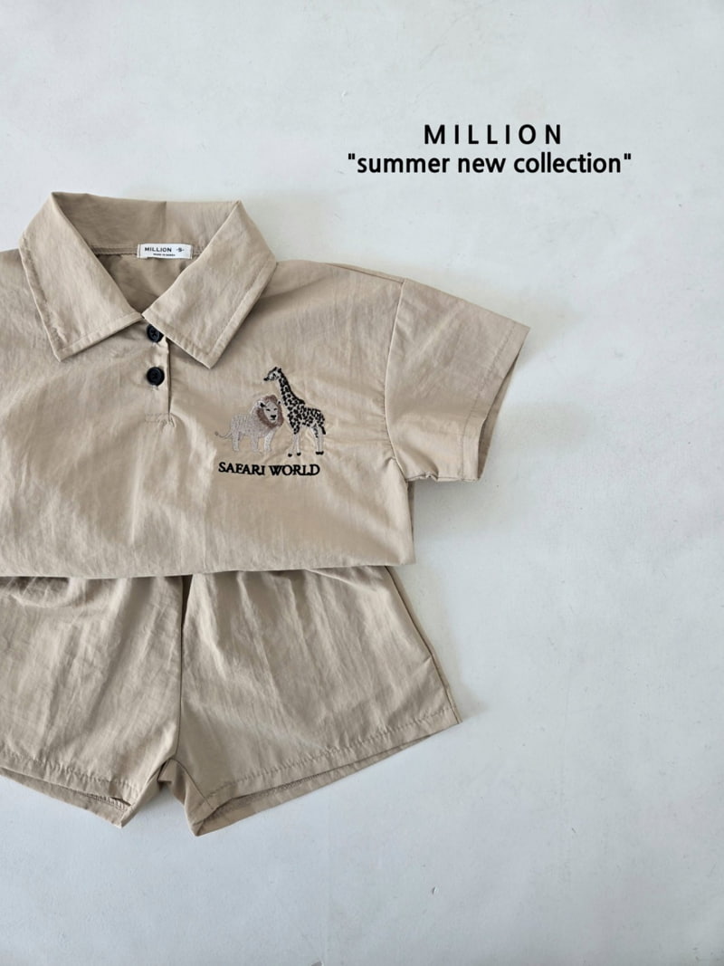 Million Dollar Baby - Korean Children Fashion - #kidsshorts - Safari Pants Set - 7
