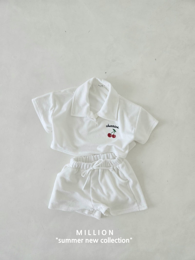 Million Dollar Baby - Korean Children Fashion - #kidsstore - Terry Cherry Set - 10