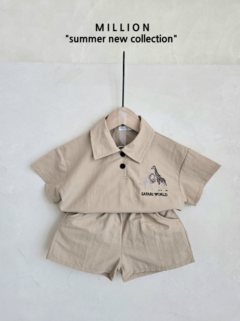 Million Dollar Baby - Korean Children Fashion - #kidsstore - Safari Pants Set - 8