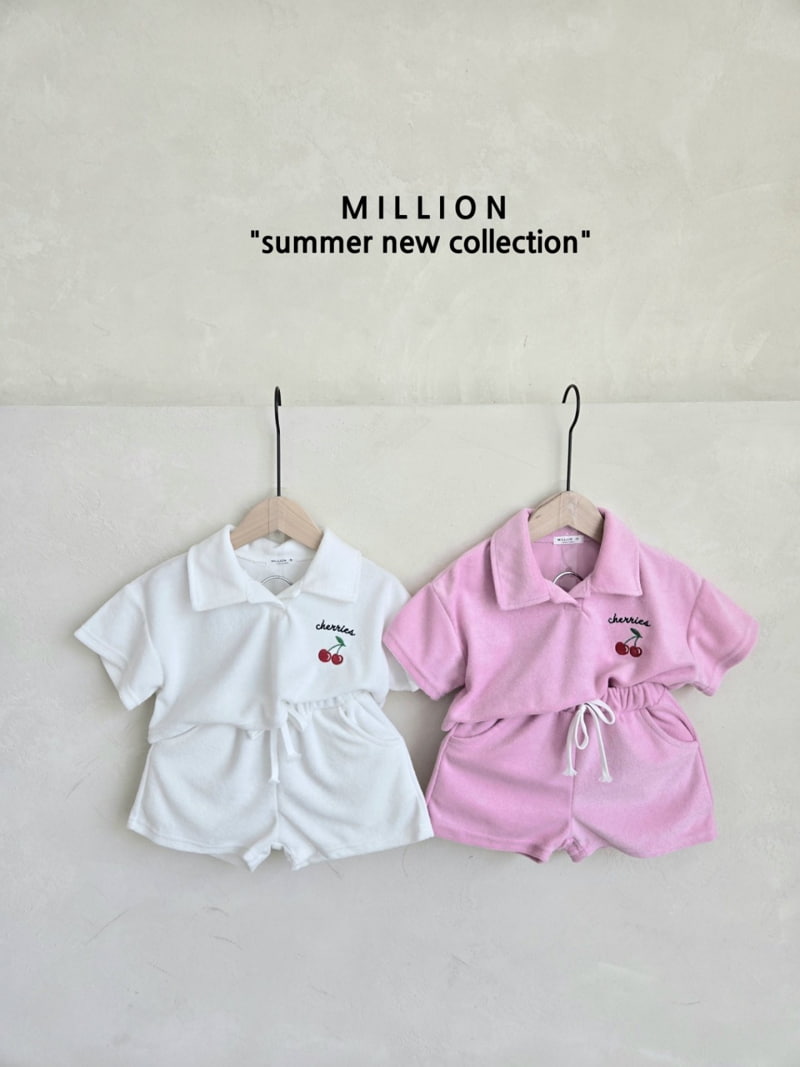 Million Dollar Baby - Korean Children Fashion - #kidzfashiontrend - Terry Cherry Set - 11